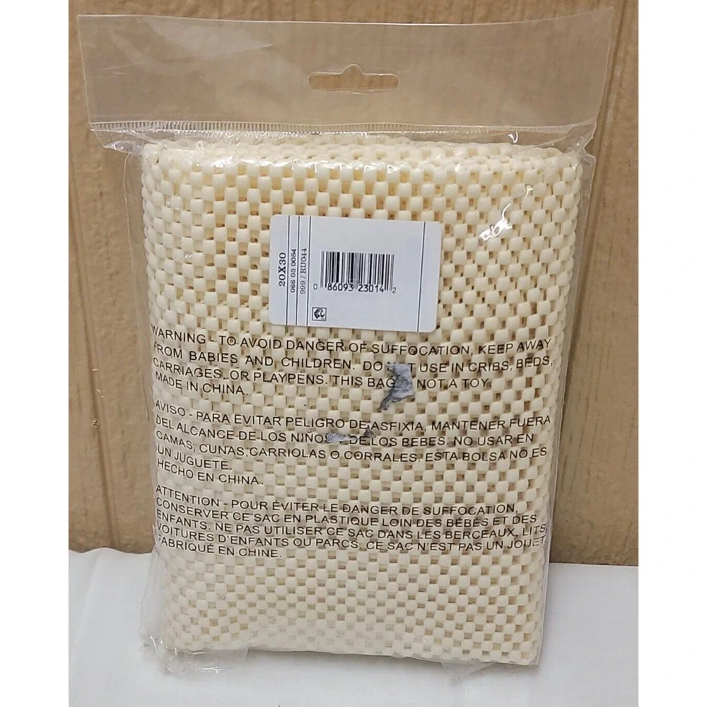 Non-Slip Rug Pad Fits Rugs Up To 2 ft x 3 ft - Opened Packaging - New